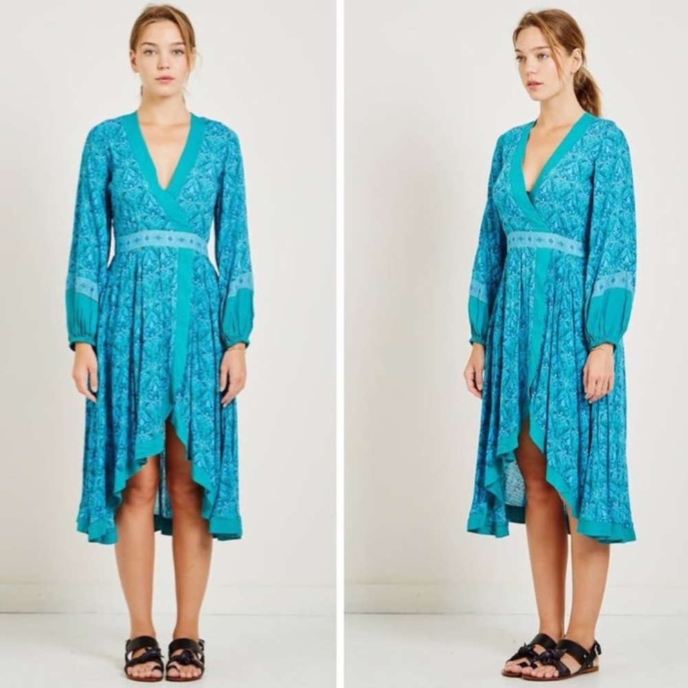 NWT Spell & the Gypsy Collective Jewel Soiree Dress in Emerald
